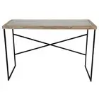 Bateau Timber/Tempered Glass 80x120cm Console Table Furniture Rect Brown/Black