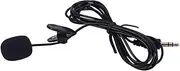 Totority -Directional Black Mini Microphone Clip-mp3 Tablets Computers 3.5mm Plug Easy Recording