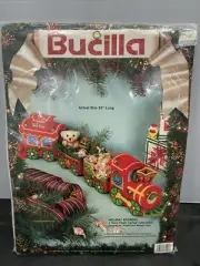 Bucilla Holiday Express Christmas train Plastic Canvas Kit