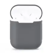 For AirPods 2nd Gen Case, Silicone Protective Cover, Grey