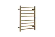 HOTWIRE Hotwire Heated Towel Rail - Round Bar (H700mmxW530mm) with Timer - Gold