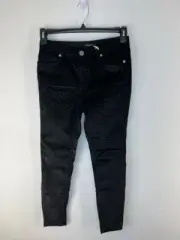 Ted Baker London Dehbra Black Metallic Zebra Stripe Skinny Pant New SZ 29