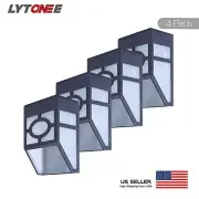 4-Pack Solar Powered Outdoor Landscape Light for Garden Yard Fence