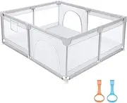 KIDBOT Baby Playpen Fence Pen Safety Gate Activity Centre Enclosure Barrier Playground Play Room Yard 150x150cm