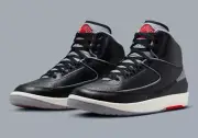Nike Air Jordan 2 Retro ‘Black Cement’ Basketball Shoes Men's Size US 11 New✅