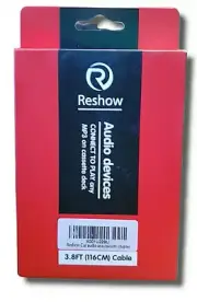 Reshow Cassette to Aux Adapter with Premium Car Audio Stereo for ipod,MP3,MP4