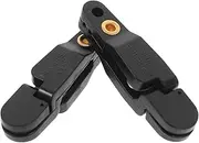 BELLIFFY 2pcs Trolley Splitter Trolling Clips with Key Ring Release Clips for Weight Planer Board Fishing Tools Black Abs