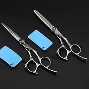 Hair Cutting Shears, 6 Inch Upscale Professional Japan 440c Cutting Barber Hair Salon Scisors Thinning Shears Hairdressing Scissors