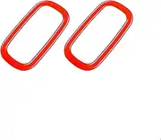 QASULER for BMW, for Mini, Countryman Cooper S F60 JCW Car Interior Sticker Air Outlet Modified Decorative Frame Car Styling Car Accessories Air Vent Decoration Trim(Red 2 Pcs)