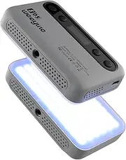S05 Pocket Video Light Fill Light 2800K-6800K Dimmable 26 Scene Lig ng Effects CRI95+ Built-in Battery Mobile APP Remote Control O Screen with Cold Shoe Adapter for Vlog Live Grey