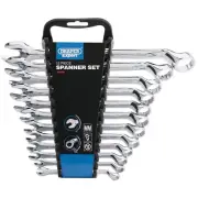 Draper Metric Combination Spanner Set 8 - 22mm 12 Piece Bi Hexagon Ring 64605