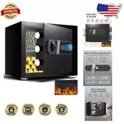 Biometric Fingerprint Safe with Fireproof Waterproof Bag – 0.8 Cu Ft Security