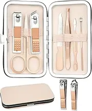 Graduation Gifts for Her, Nail Clipper Set, Manicure Kit for Women, Manicure and Pedicure Kit, Grooming Kit for Women, Pink Mini Travel Nail Kit, Graduation Gift for Girlfriend, Family(Rose Gold)