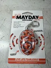 Mayday Mini Floral purple Defense Keychain Alarm Emergency Keyring NEW
