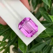 Natural 63.07 Carat Pinkish Purple Kunzite Faceted Octagonal Loose Gemstone