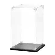 Acrylic Display Case, 6"x6"x10" Clear Display Box Assemble Dustproof