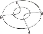 HOLIDYOYO Rack Stand Stainless Steel Steaming Rack Non-slip Base Versatile Basket