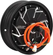 Brilluxa Hub Motor, 12in Brushless DC Motor Disc Brake Motor Compatible with Electric Bike Scooter, 60V 72V Quiet Operation Hub Motor Assembly