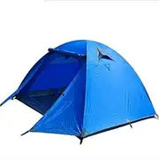 Tent 2 People Pop-Up Camping Outdoor Dome Tent Waterproof and Mosquito-Proof Tent for Hiking Travel Vacation (Blue), Aqiong