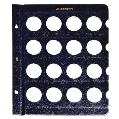 Whitman Blank Page 28mm Coin Holder for Classic Albums