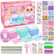 Nano Tape Bubble Kit for Kids with Step-By-Step Video Tutorials, Nano Double Sid
