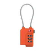 Customs Lock Plastic Password Lock Travel Lock Bag Mini Wire Rope Password Lock Orange