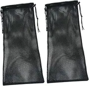 AKOOSY 2Pcs Lightweight Mesh Gear Bags Durable Drawstring Swim Bags for Scuba Diving for Snorkeling Beach Trips Swimming Water Activities