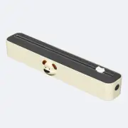 2 Pcs Beige And Black Bidirectional Cling Film Cutter - Reusable Wrap Dispenser