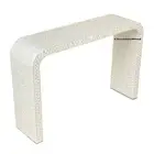 HANDCRAFTED MOTHER OF PEARL IRIDESCENT HALL TABLE CONSOLE TABLE
