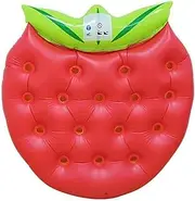 Strawberry Shape Swimming Ring, Floating Row Pool Float Raft Lounge for Adults, Inflatable Pool Float for Swimming Pool Party LWX