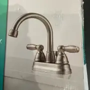 Peerless Claymore Bathroom Faucet Centerset Brushed Nickel P299685LF-BN M11
