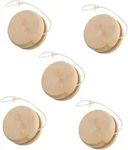BCOATH 5pcs Wooden Balls Unisex Outdoor Plaything for Safe for Finger Skills Development Fun Activity