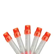 Brite Star 15 B/O Red/Orange Micro LED Christmas Lights - 4.8 ft Invisalite Wire