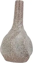 HOOTNEE Retro Ceramic Vase Coarse Pottery Vase for Home Decor Distressed Finish Decorative Flower Vase Zen Style