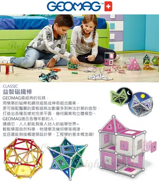 瑞士GEOMAG 益智磁鐵棒-PANELS#452(68pcs) (5折)