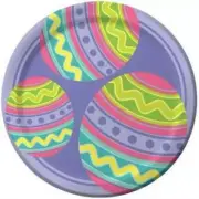 Eggcellant 7 Inch Paper Plates 8 Pack Easter Plates Easter Decoration Eggs