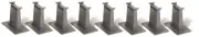 Bachmann 44472 HO Scale 8-Piece Tall Pier Set