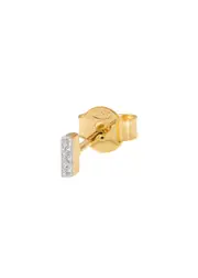 Missoma I Initial 18kt Gold-plated Single Stud Earring - One Size One Size