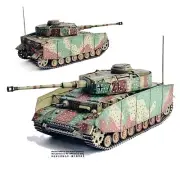 Dragon 63244 1/72German Tank IV J Medium Western Front 1944 Model Light & Shadow