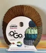 One new skein Caron Colorama O’Go yarn Tabby tangle free quick start