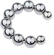 Metal Beads Penis Ring Stainless Steel Removable Cock Ring Glans Ring Chastity Rings Sex Toys for Men(30mm)