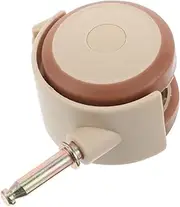 HONITANO Crib Casters Roller Wheels Desk Wheels Swivel Caster Wheel Universal Wheel Caster Wheels Chair Wheels Replacement Crib Replacement Wheels for Salon Rubber Beige