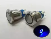 Pactrade Marine 2 of Car Blue LED Flush Light On-Off Push Switch Ring Button