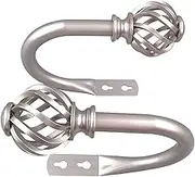 Curtain Holdback, Curtain Hook, Wall Hook Strap, Wrought Iron U-Shaped Shower Curtain Hook,Window Decoration Accessories, Curtain Strap Curtain Tiebacks-A/1367(A)