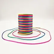 2 mm 330 Feet Satin Nylon Cord String for Jewelry Making Bracelet Necklaces Beading Thread Rattail Macrame Kumihimo Chinese Knot Craft