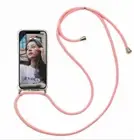 For iPhone 15 14+ 13 12 11 Pro Max XS XR Lanyard Strap Soft Gel Clear Case Cover