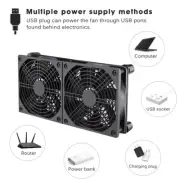 Wireless router cooling fan rack ultra quiet 5V USB with switch peripheral fan