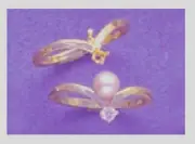 14kt White or Yellow Gold 4-6mm Half Drilled Pearl Accented Ring Setting Size 7