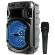 Professional 8 Inch Portable 1000 watts Bluetooth Speaker with Wired Microphone
