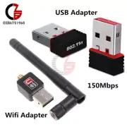 Mini 150Mbps USB 2.0 802.11N/G/B Wireless Wifi LAN Network Card Adapter Antenna